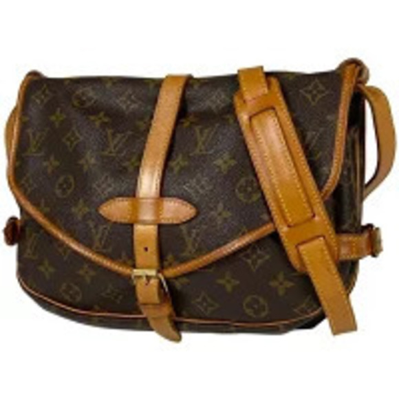 Louis Vuitton Handbags - Louis Vuitton Saumur Crossbody Shoulder Bag Monogram Brown